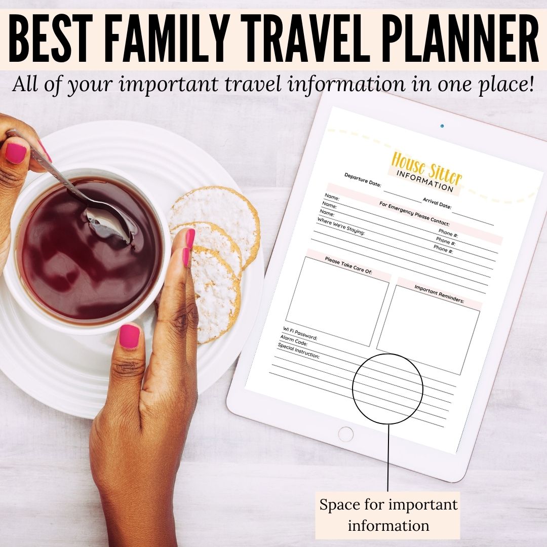 family vacation planner template