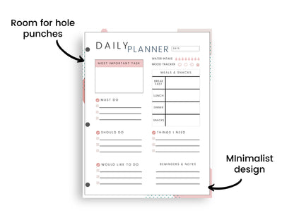 daily planner template pdf