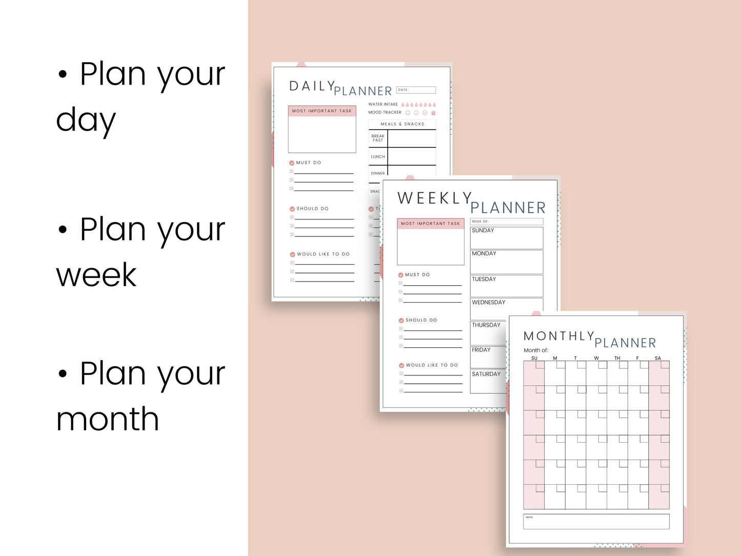 monthly planner pdf