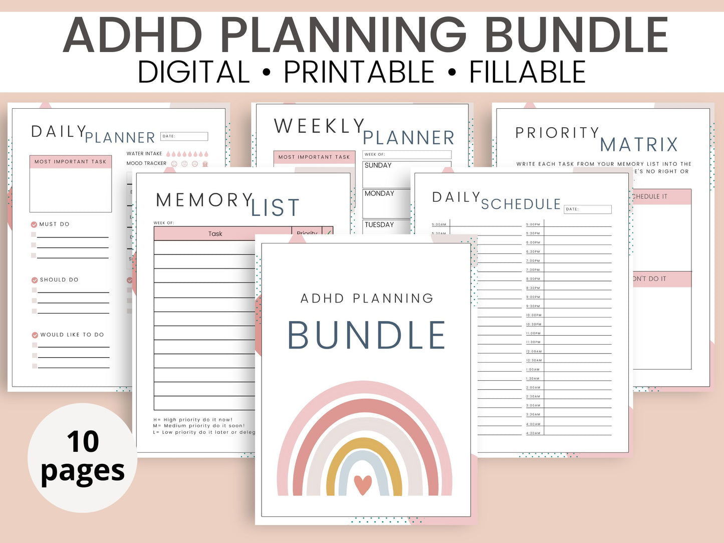 best daily planner for adhd